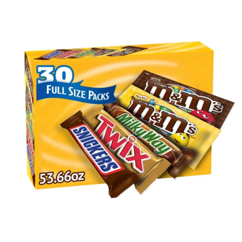 30er Mars Mix: Snickers, M&M’s, Twix, Milky Way – Süßigkeiten
